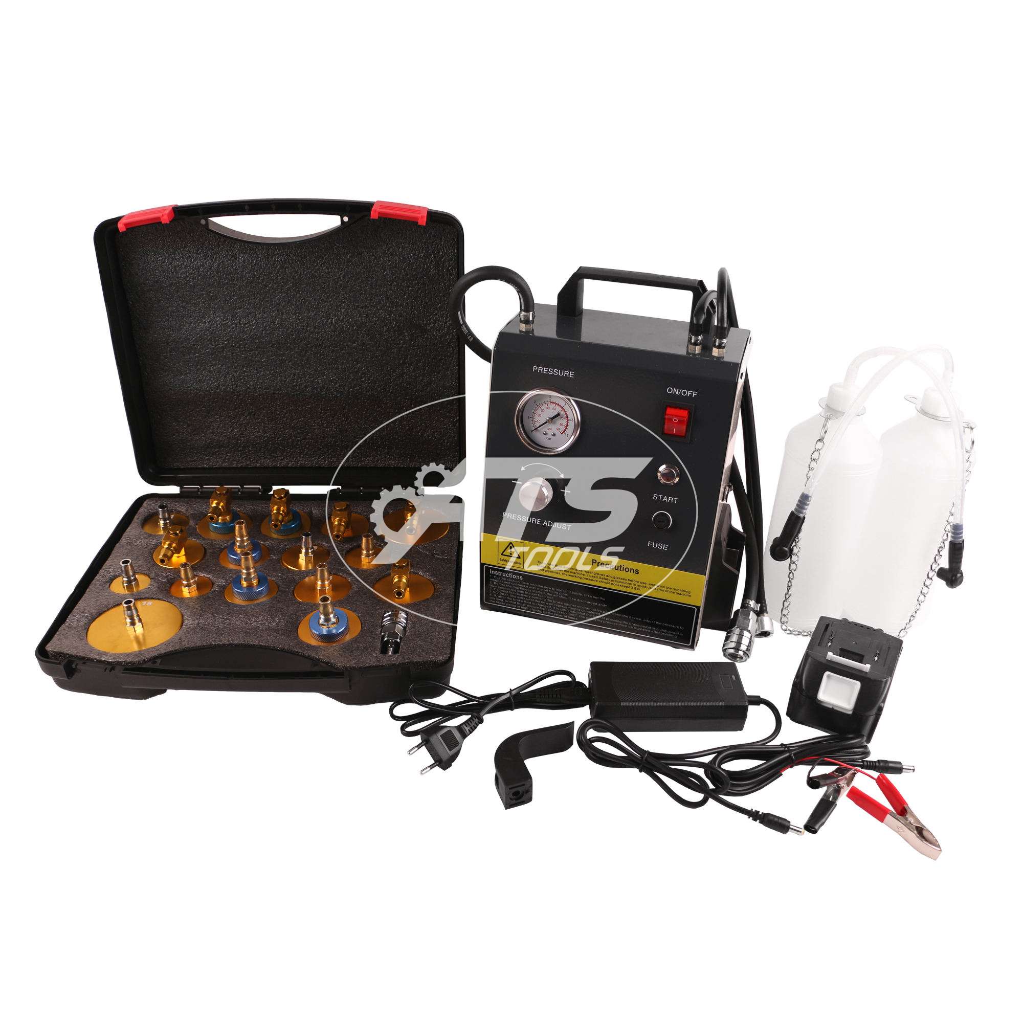 Can Bleeding Machine Electric brake fluid bleeder machine with Brake Bleed Adapter Kit ...